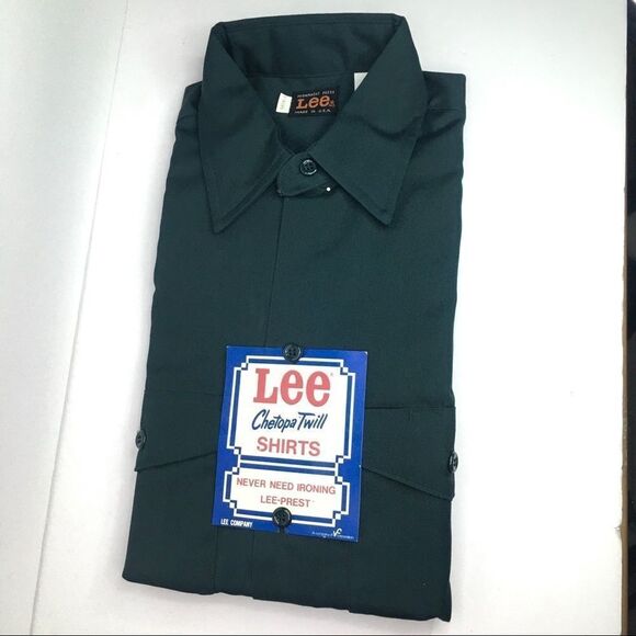 Lee Chetopa Twill Men’s 1970s Vintage Work Shirt - Picture 10 of 10
